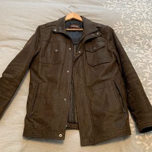 Brown Danier Leather Mens Jacket